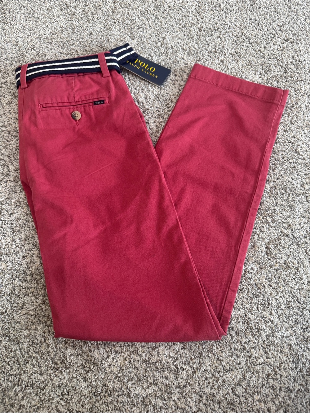 Polo by Ralph Lauren Men's Brick Red Chino Pants